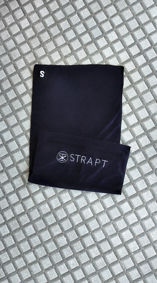 STRAPT Hooded Towel - Black