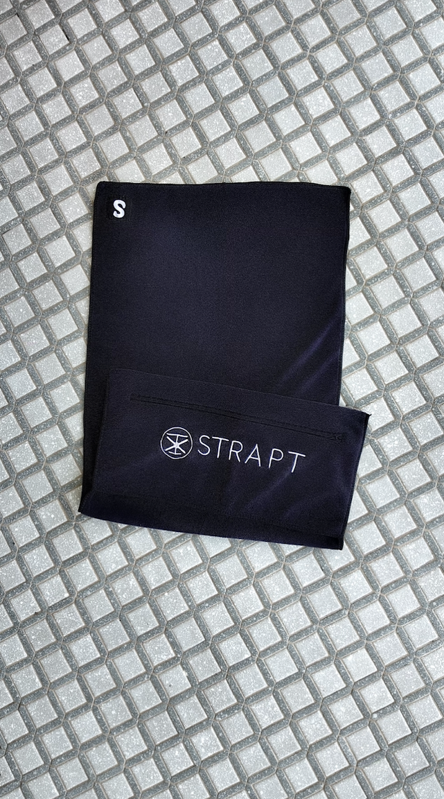 STRAPT Hooded Towel - Black